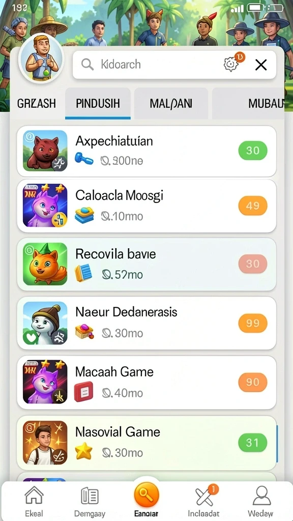 9zkgames - Beberapa karakter unik yang bisa dipilih dan dimainkan.