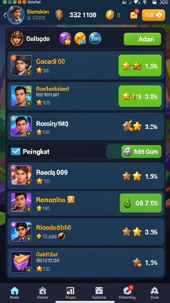 in1234 - Berbagai power-up yang membantu pemain mencapai tujuan.