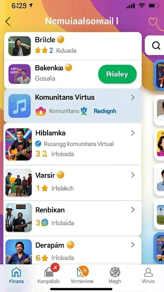 nekototo - Tampilan awal permainan penuh warna dan imut.